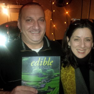 Gilbert Clerget of Washington D.C., winner of the 2014 Cassoulet Cookoff, with judge Amy Zavatto of Edible Magazine. 